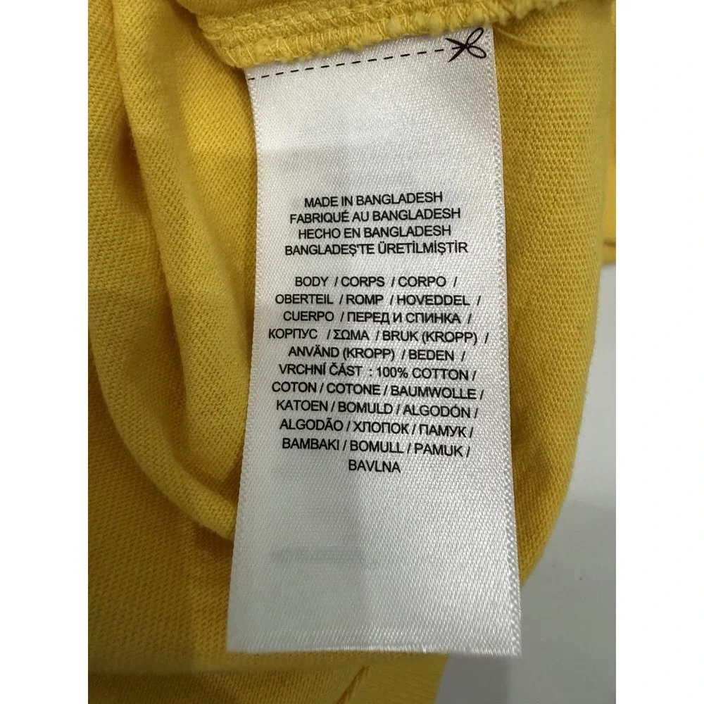 Polo Ralph Lauren T-Shirt Men's XL/TG Yellow Graphic Jersey Vintage Fit NWT